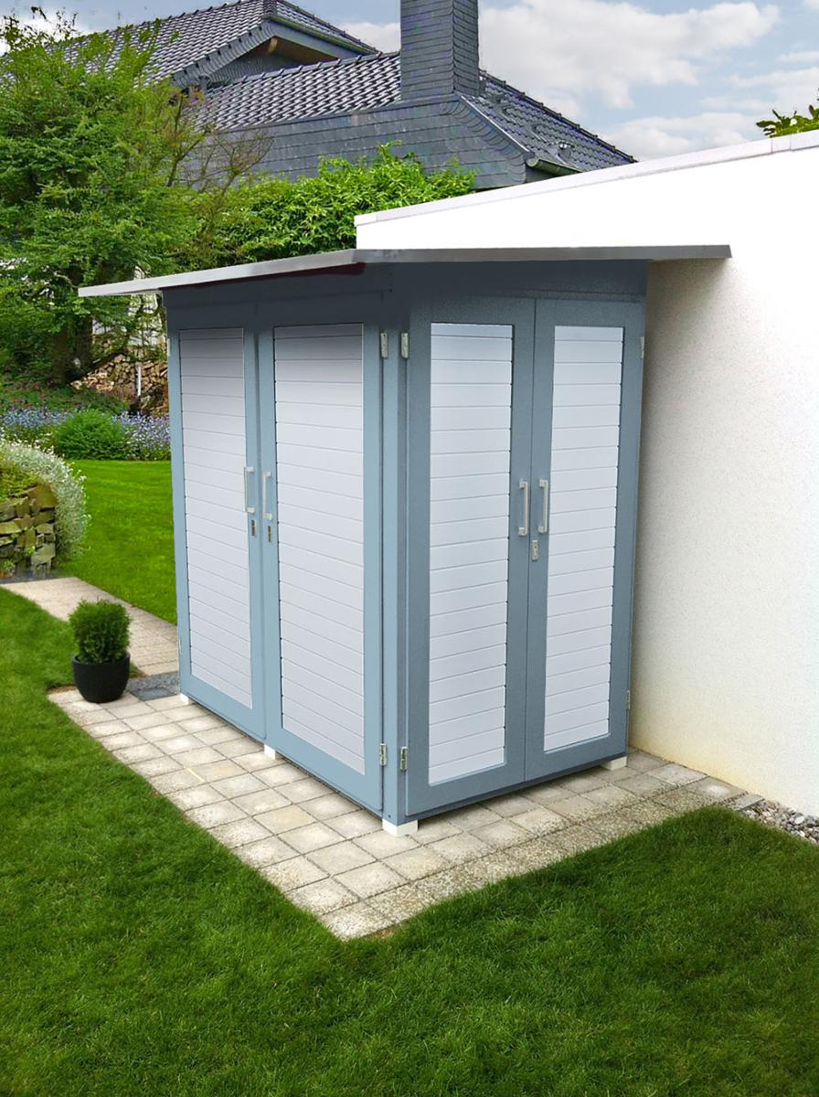 Remise de jardin garten[q] kompakt t.1, gris ,weka,415.2014.25000,WEKA