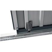 Abri jardin métal 1.3m2 1.47x0.86 hauteur 134cm anthracite