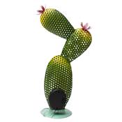Cactus solaire décoration jardin 6 led hauteur hauteur 37.5cm vert