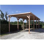 Abri Toit Plat, Bois DOUGLAS Franais