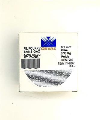 Bobine de fil fourré dia 0.9mm - acier 0,9 kg