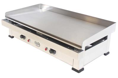 Plancha éléctrique avec plaque de cuisson en acier réctifié et polie 6kw 800x400x240mm