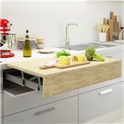 Coulisses table extensible relevable Oplà  Top alu. Acier inox anodisé