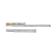 Jeu coulisses invisibles Silver Coulisse sortie totale fermeture amortie prof. 350mm Acier Zingué