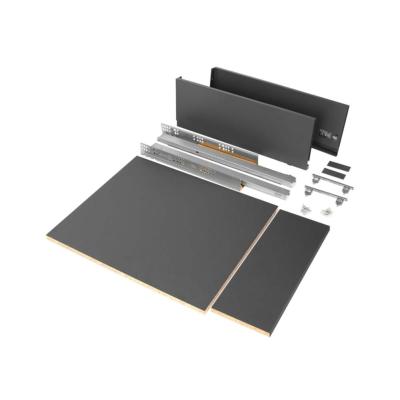 Kit tiroirs cuisine salle bains Vertex haut. 178mm panneaux inclus mod. 450mm Anthracite