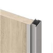 Kit quincaillerie armoire 2 portes couli. f. souple Placard 74 poignée Sharp ép. 19mm mat