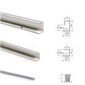 Kit Neco 2 portes coulissantes fermeture soupleKit quincaillerie penderie ép. 16mm Gris