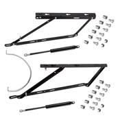 Jeu levage lits lits ouverture frontale lits 135 cm Acier noir