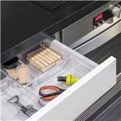 Kit 8 seaux organisateurs Cube tiroirs plastique Transparent