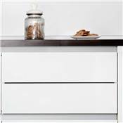 Kit 2 profils centraux Gola meubles cuisine long. 2,35m accessoires alu. noir