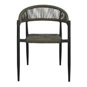 Lot 2 chaises d’extérieur style méditerranéen vert olive