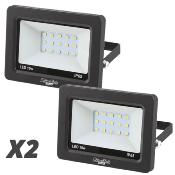 Lot de 2 Projecteurs  LED 10 watt 750 lumen IP65 mural