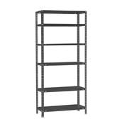 Étagère en métal anthracite 6 étagères charge 100 kgs dim.2000x900x300mm à visser