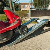 Lot de 2 rampes de chargement pliables 160cm l22,5cm 200kg alu