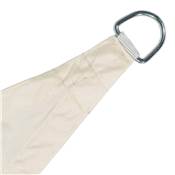 Voile d'ombrage triangulaire crème 160g/m2 dim.5x5x5m polyester