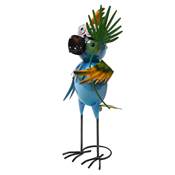 Perroquet solaire décoration jardin 2 led hauteur 38cm multicolor