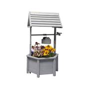 Puits en bois de sapin décoration pour jardin 38x42x82cm bois