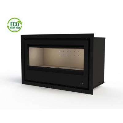 Pack Insert cheminée bois LAGOS-C-895, 9KW, Cadre 4 côtés