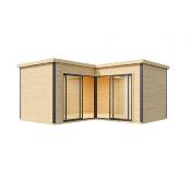 Abri de jardin bois domeo 6 plus 17,9m² épaisseur 44 mm