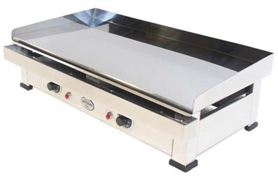 Plancha éléctrique avec plaque de cuisson chromée et polie 6kw 800x400x240mm