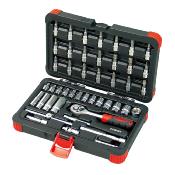 Coffret à douilles hexagonales 47 pièces Emmanchement 1/4