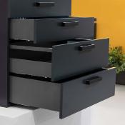 Kit tiroirs cuisine salle bains Vertex haut. 178mm panneaux inclus mod. 600mm Anthracite