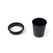 Accessoire porte-objets Pot plastique noir plastique