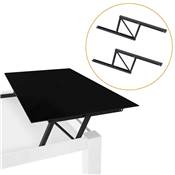 Ensemble mécanismes levage tables basses permette elevare la mesa 192mm Acier noir