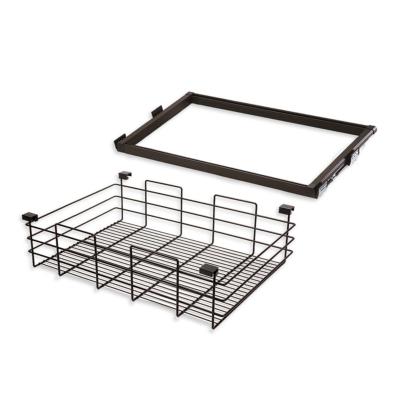 Kit panier métallique pour armoire dressing Moka