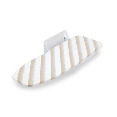Table repasser murale pliante Iron Wall pivotante 180° acier bois Blanc