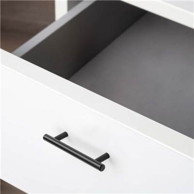 Lot 10 poignées meubles Orlando L136mm entraxe 96mm Acier noir