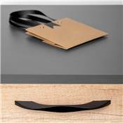 Lot 8 poignées meubles Varna L181mm entraxe 160mm Zamak noir