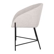 Lot 2 chaises tapissées style contemporain pierre