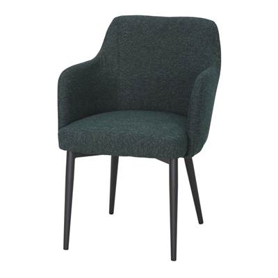 Lot 2 chaises tapissées style contemporain vert