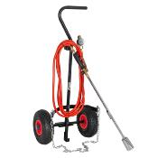 Kit désherbeur thermique tuyau 5m chariot roues gonflables