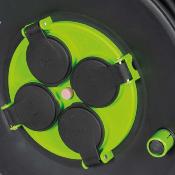 Enrouleur électrique 3200w pro 25m 3x2,5 H07VV-F 4 prises