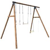 Portique en bois pour ados GALDAR,  Dim.400x364x310cm, âges 14 ans+