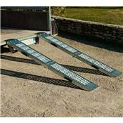Lot de 2 rampes de chargement pliables 160cm l22,5cm 200kg alu