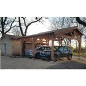 Abri Deux Pentes Faitage Dcal, Bois DOUGLAS