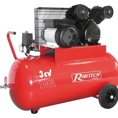 Compresseur électrique tête en V 3 cv à huile 100 L