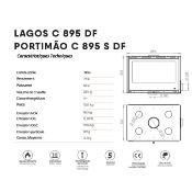 Insert cheminée poêle à bois PORTIMAO-SL-895-S-DF-BOX, 8KW, dble face