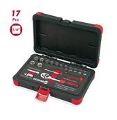 Coffret à douilles bi-hexagonales 17 pièces