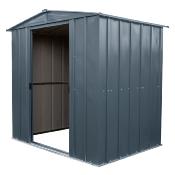 Abri métal spécial espace restreint toit 2 pentes anthracite, 2,92 m2, hauteur 165,1 cm