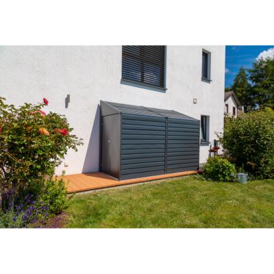 Abri De Jardin En Acier 0,92 M² Armoire De Jardin Verrouillable Avec Toit En Pente, 100 X 103 X 160 Cm Gris 97539175