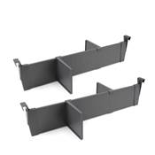 Kit d'accessoires séparation intérieurs tiroirs larg. 600 mm alu. plastique Anthracite