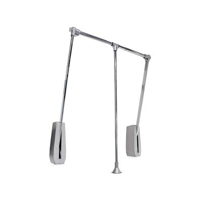 Penderie rabattable armoire Hang mural 600-830 Chromé Acier plastique