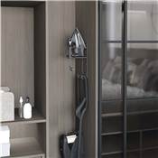 Porte-fer planche repasser Acier Anthracite