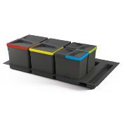 Poubelle de tri sélectif cuisine Recycle avec base