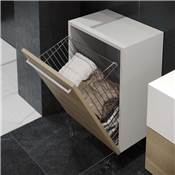 Panier linge système portes basculantes mod. 450mm acier chromé