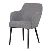 Lot 2 chaises tapissées style contemporain gris